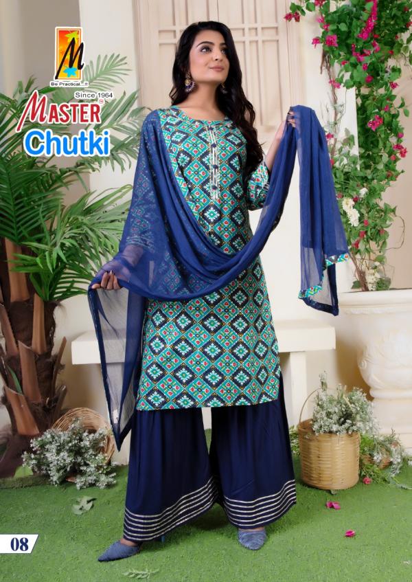 Master Chutki Fancy Wear Rayon Ready Made Collection